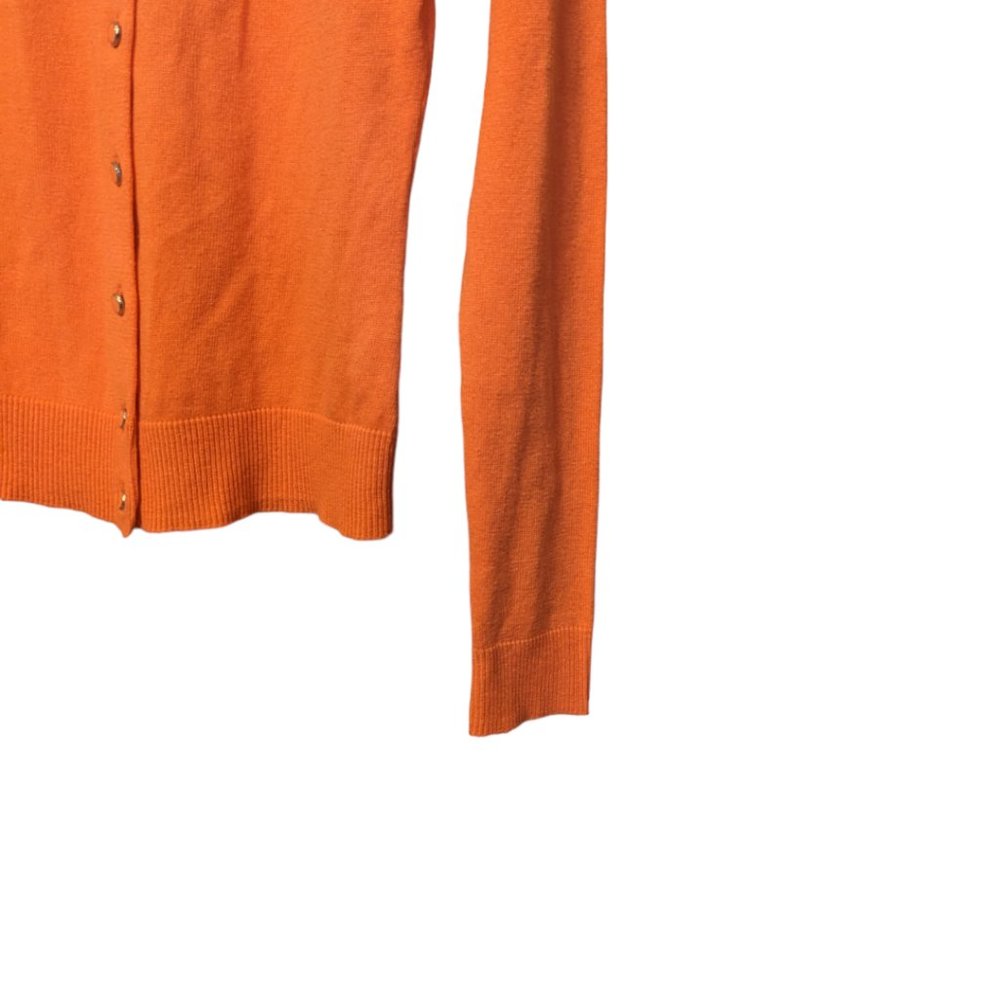 New York and Company Orange Long Sleeve Cardigan Size: XS - Picture 8 of 10